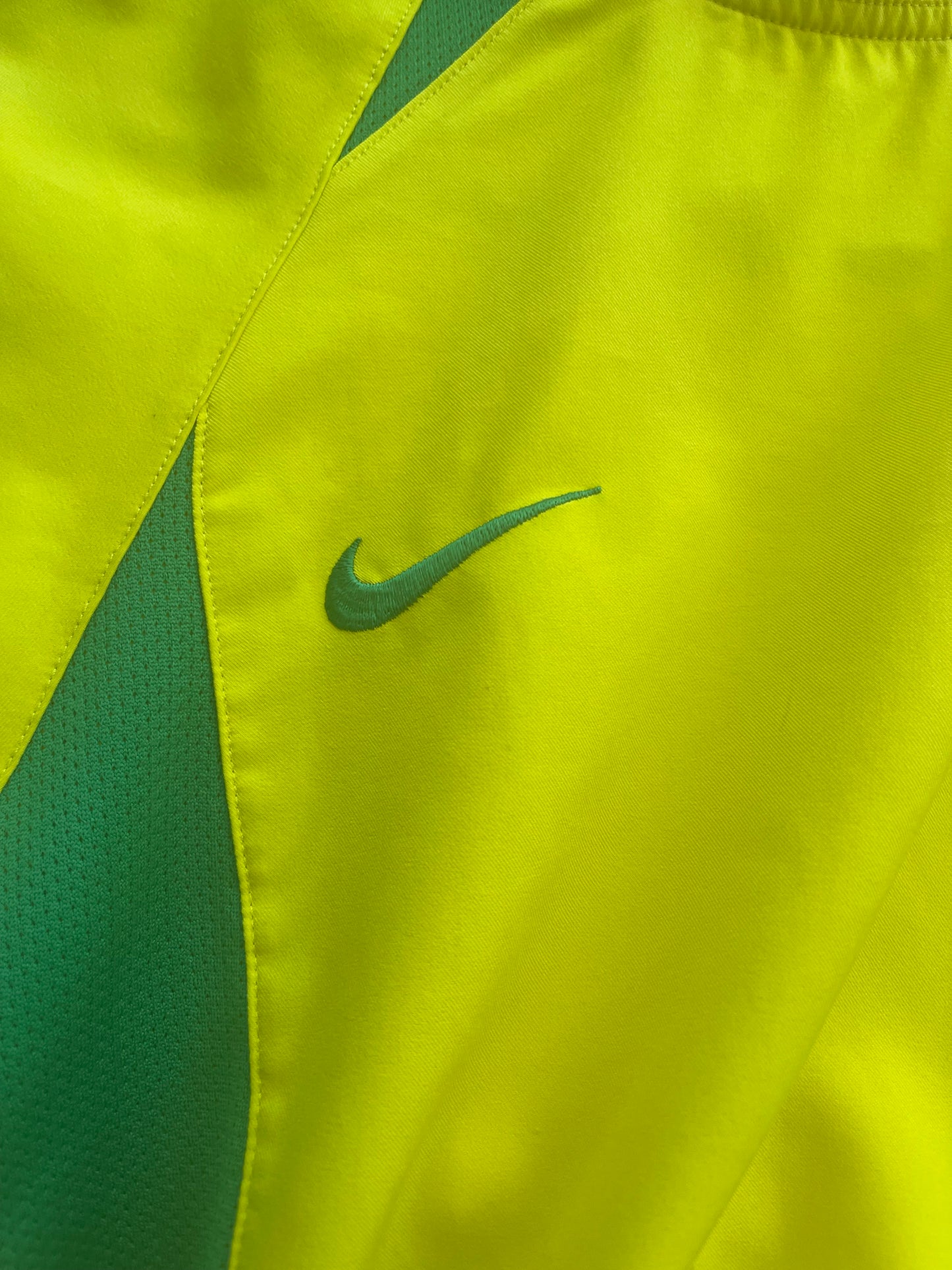 Brasil Brazil Nike Home Football Shirt 2002 - 2003 - 2004 Yellow Size S