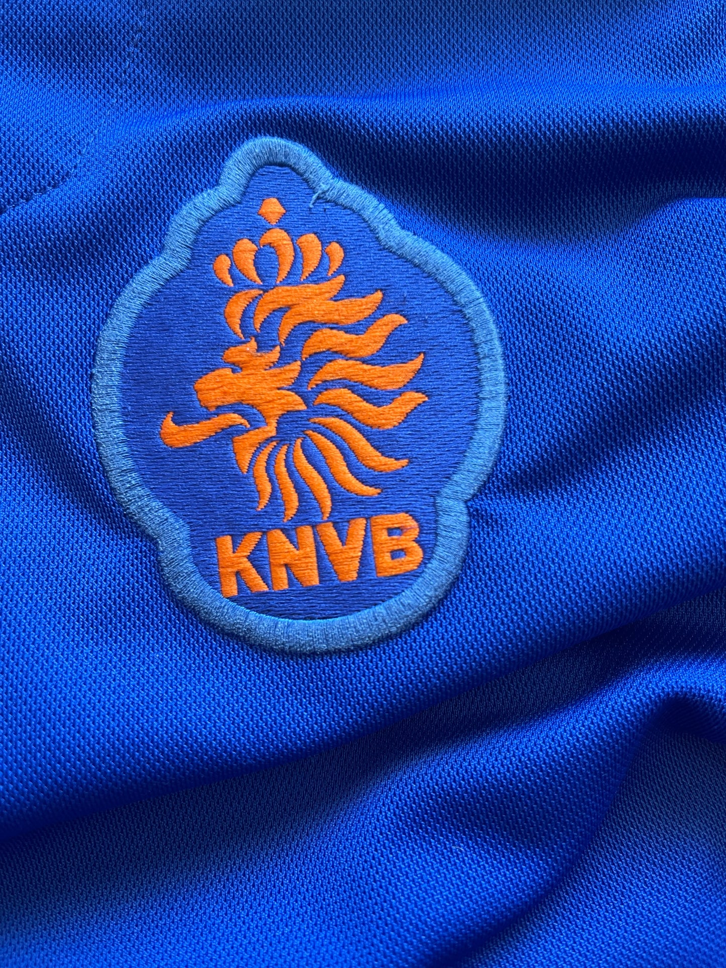 🇳🇱⚽️ Vintage Holland Netherlands Nike Premier  1996 1997 1998 Away Football Shirt Blue Made in UK Size M