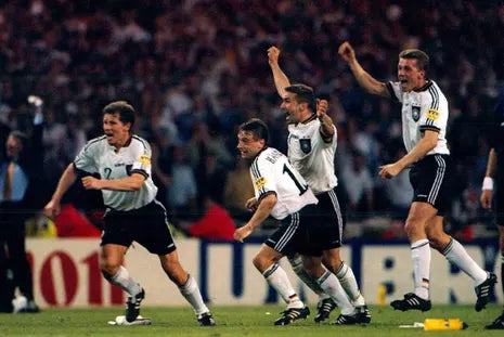 Vintage Germany Deutschland Adidas Home Football Shorts 1996 - 1997 Euro '96 Black Size XL Made in England