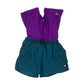 90's Nike Challenge Court Tennis Shorts With Leggins Attached Andre Agassi Nylon Made in Taiwan Size M Turquoise Purple