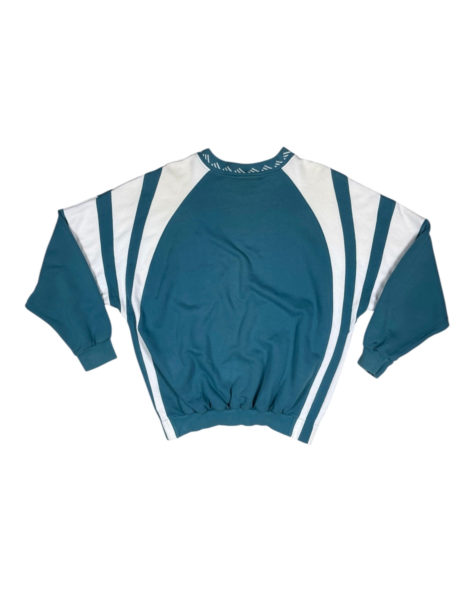 90's Vintage Rare Adidas Equipment Eqt Sweatshirt Crew Neck Cotton Green White