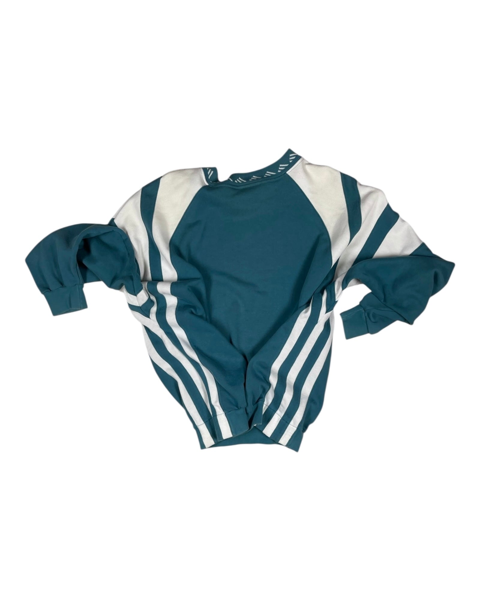 90's Vintage Rare Adidas Equipment Eqt Sweatshirt Crew Neck Cotton Green White