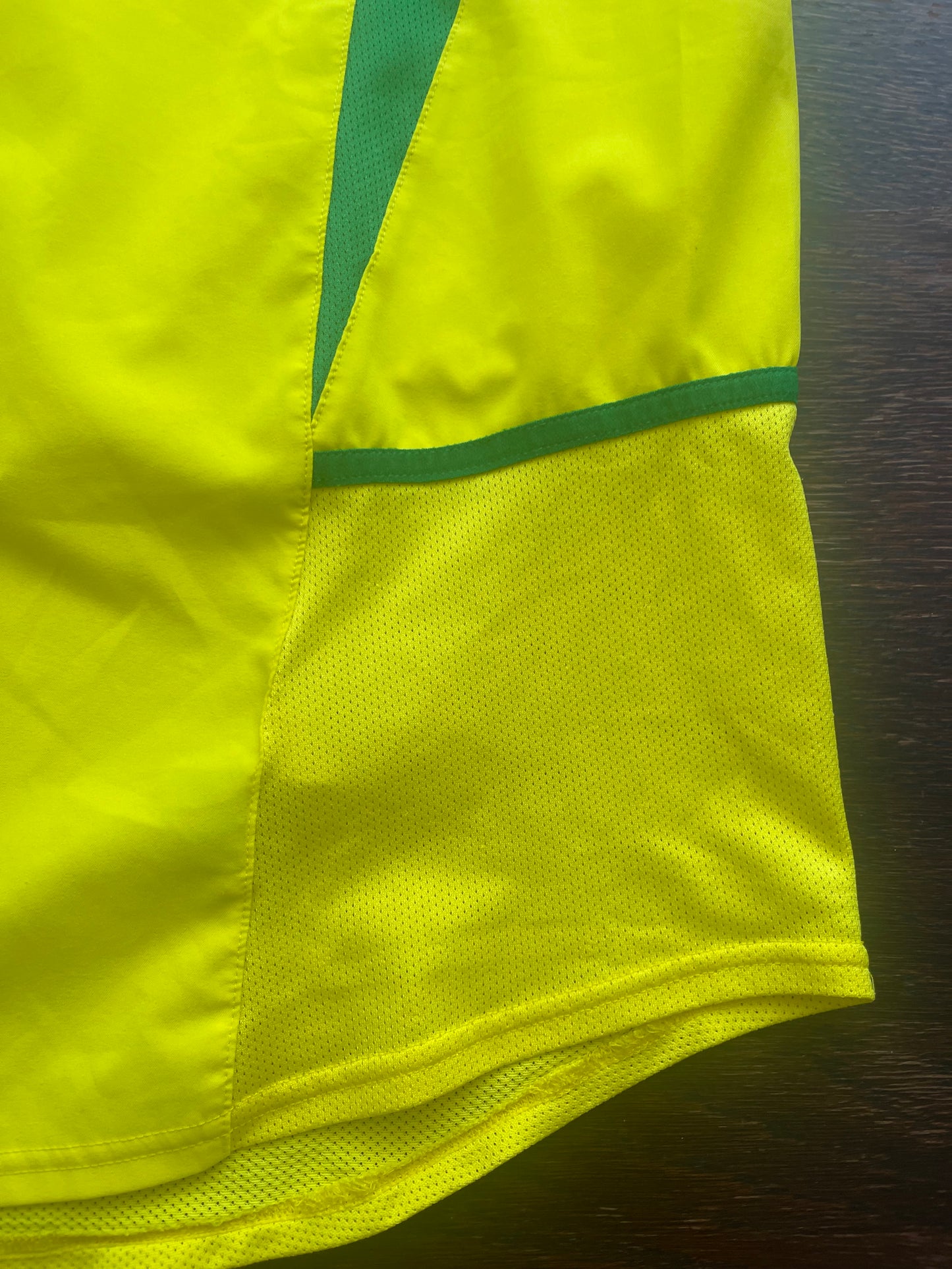 Brasil Brazil Nike Home Football Shirt 2002 - 2003 - 2004 Yellow Size L