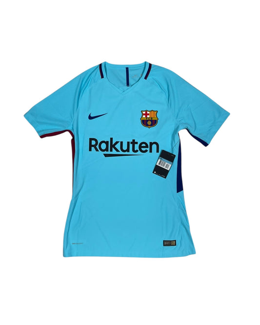Authentic New FC Barcelona Nike Aeroswift Player's Edition / Issue Away Football Shirt 2017-2018 Short Sleeves BNWT Deadstock Size M Vivid Blue Rakuten Unicef