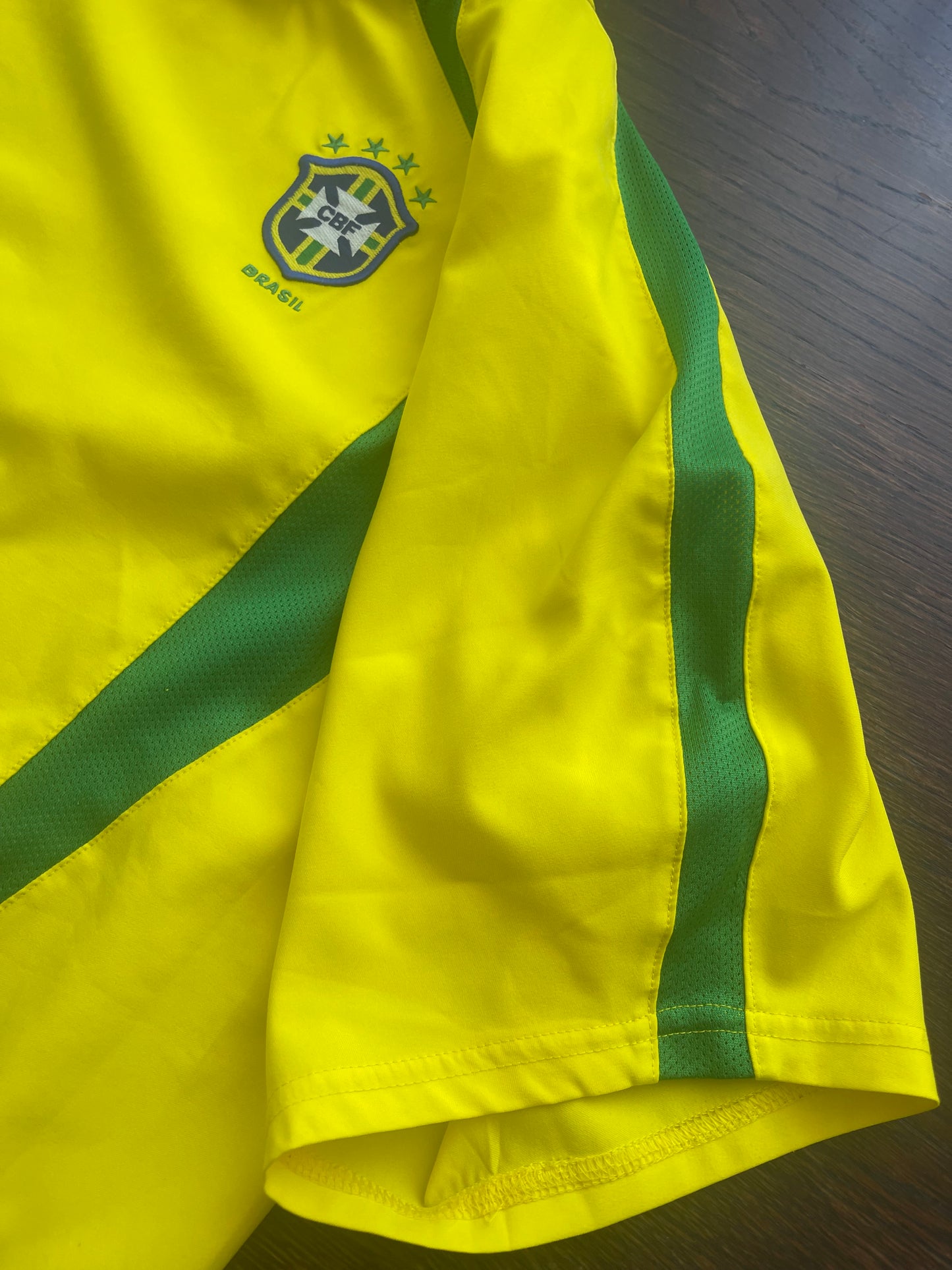 Brasil Brazil Nike Home Football Shirt 2002 - 2003 - 2004 Yellow Size L
