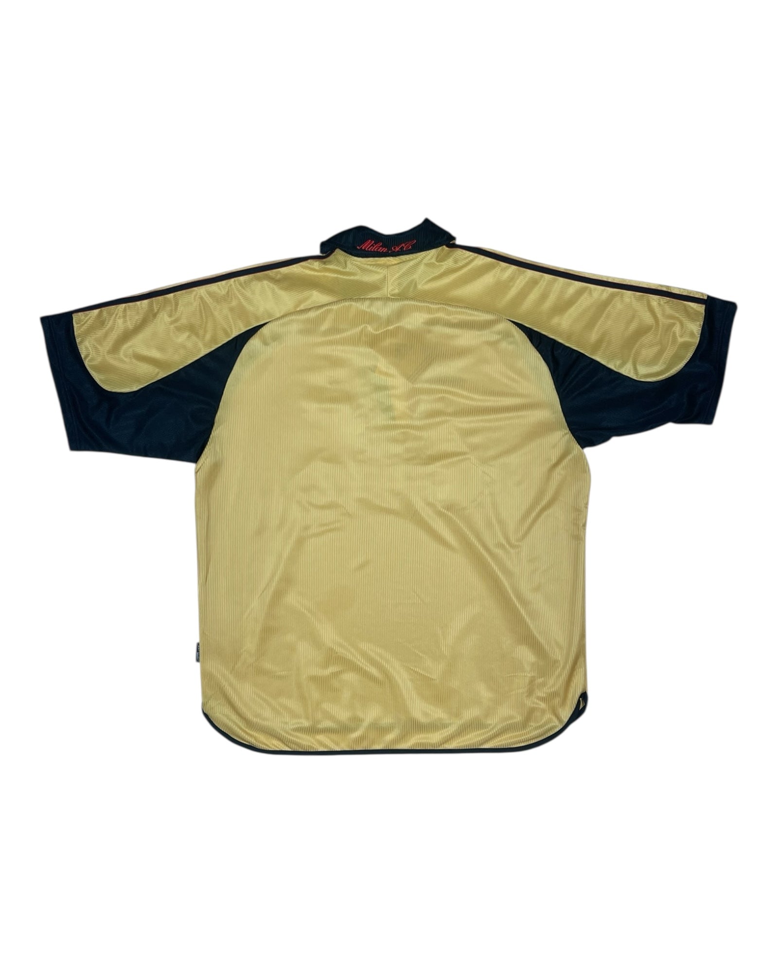 BNWT New Vintage Authentic AC Milan Adidas 1999 - 2000 Fourth Football Shirt Anniversary Centenary 1899 1999 OPEL Size XL Made in Italy Gold Climalite Deadstock