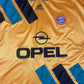 Bayen Munchen Adidas Equipment 1993 - 1995 Away Football Shirt Opel Size XL Yellow Black Green