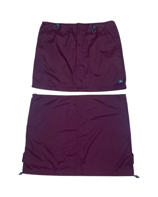 Y2K 2002 Nike ACG 2 in 1 Zip Off Trail Hiking Skirt With Adjustable Waist Outdoor Technical Gorpcore Grey Size XL Bella Hadid Gray Hamlin