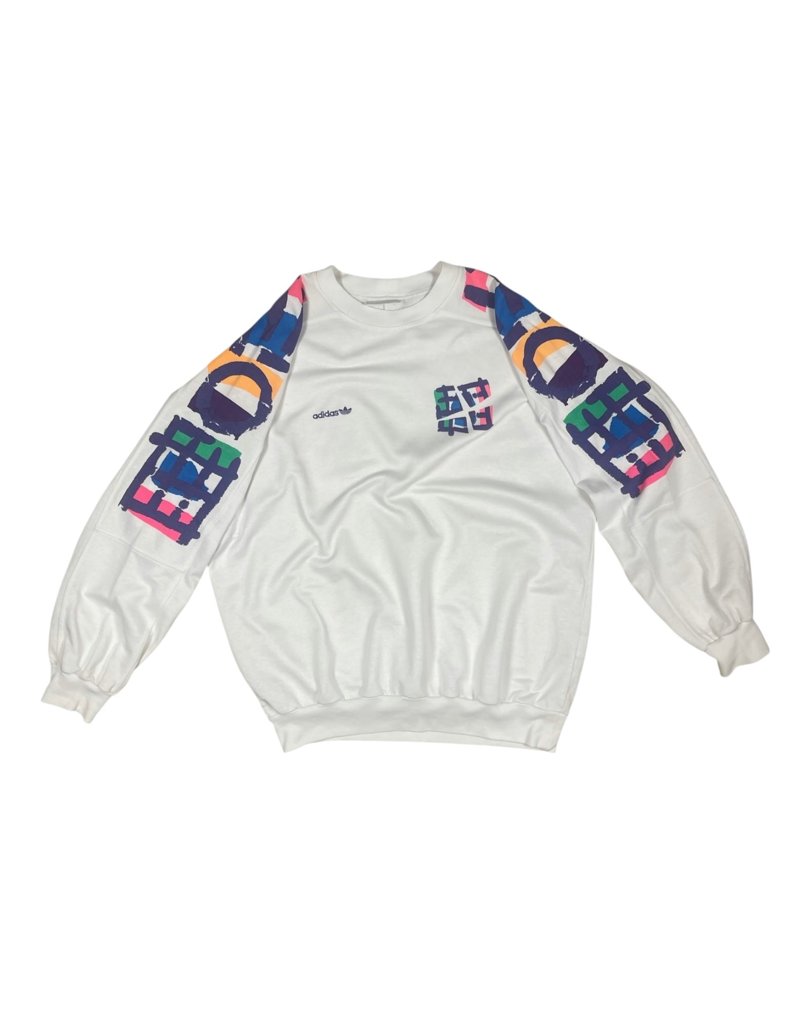 Vintage Adidas Stefan Edberg Tennis Sweatshirt Crew Neck White