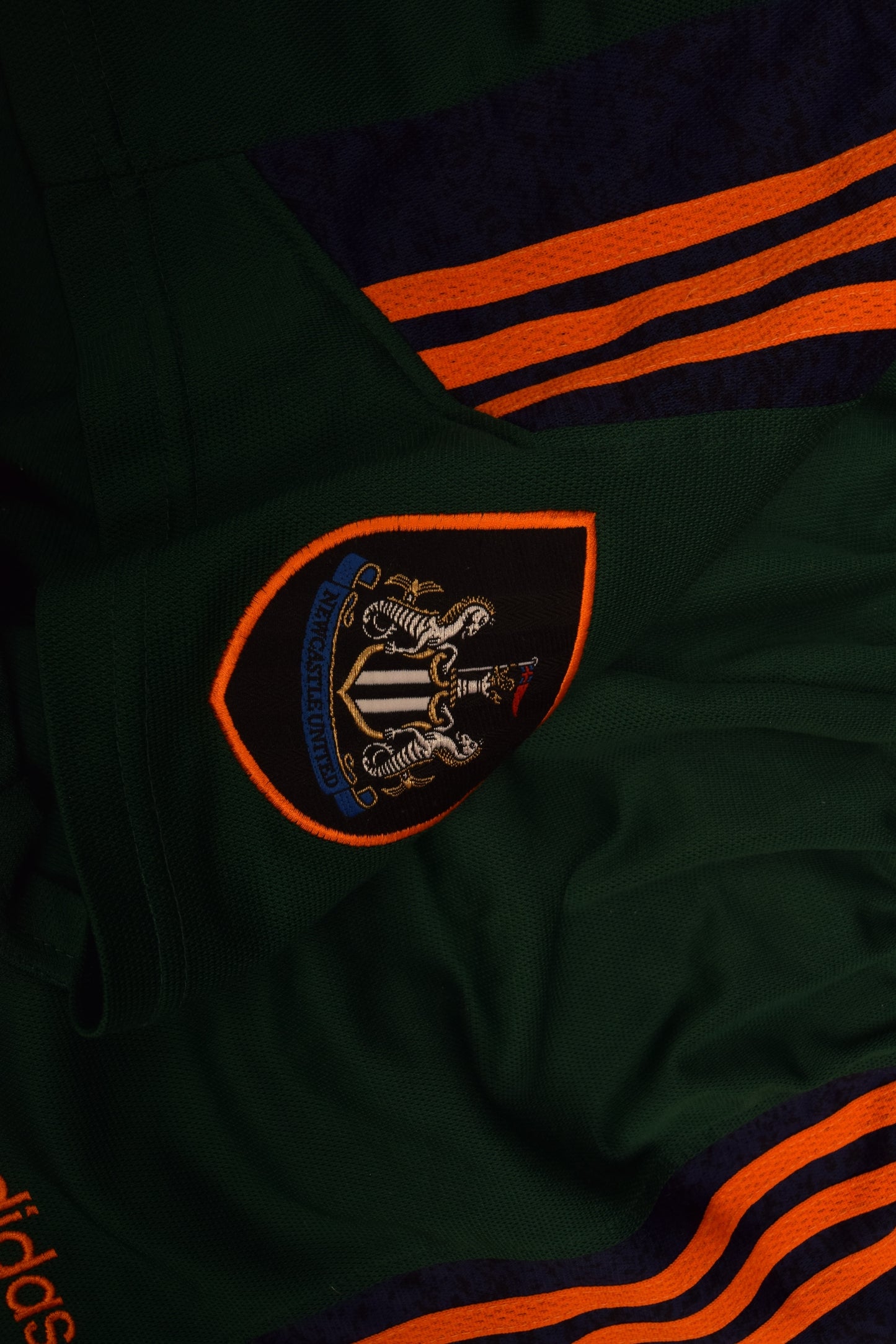 Vintage Newcastle United Adidas 1997 - 1998 Away Football Shorts Brown Blue Green Orange Made in UK Size M