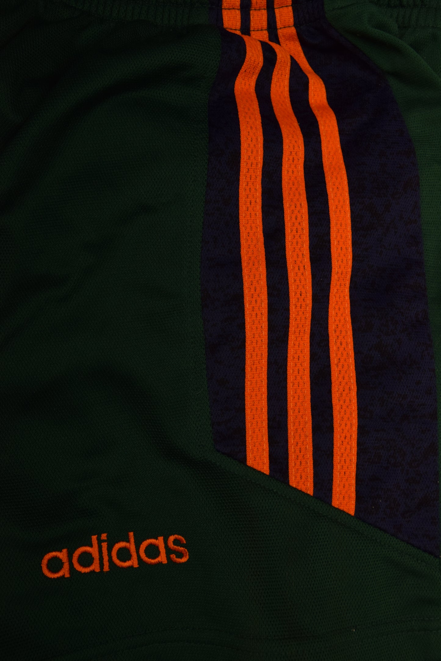 Vintage Newcastle United Adidas 1997 - 1998 Away Football Shorts Brown Blue Green Orange Made in UK Size M