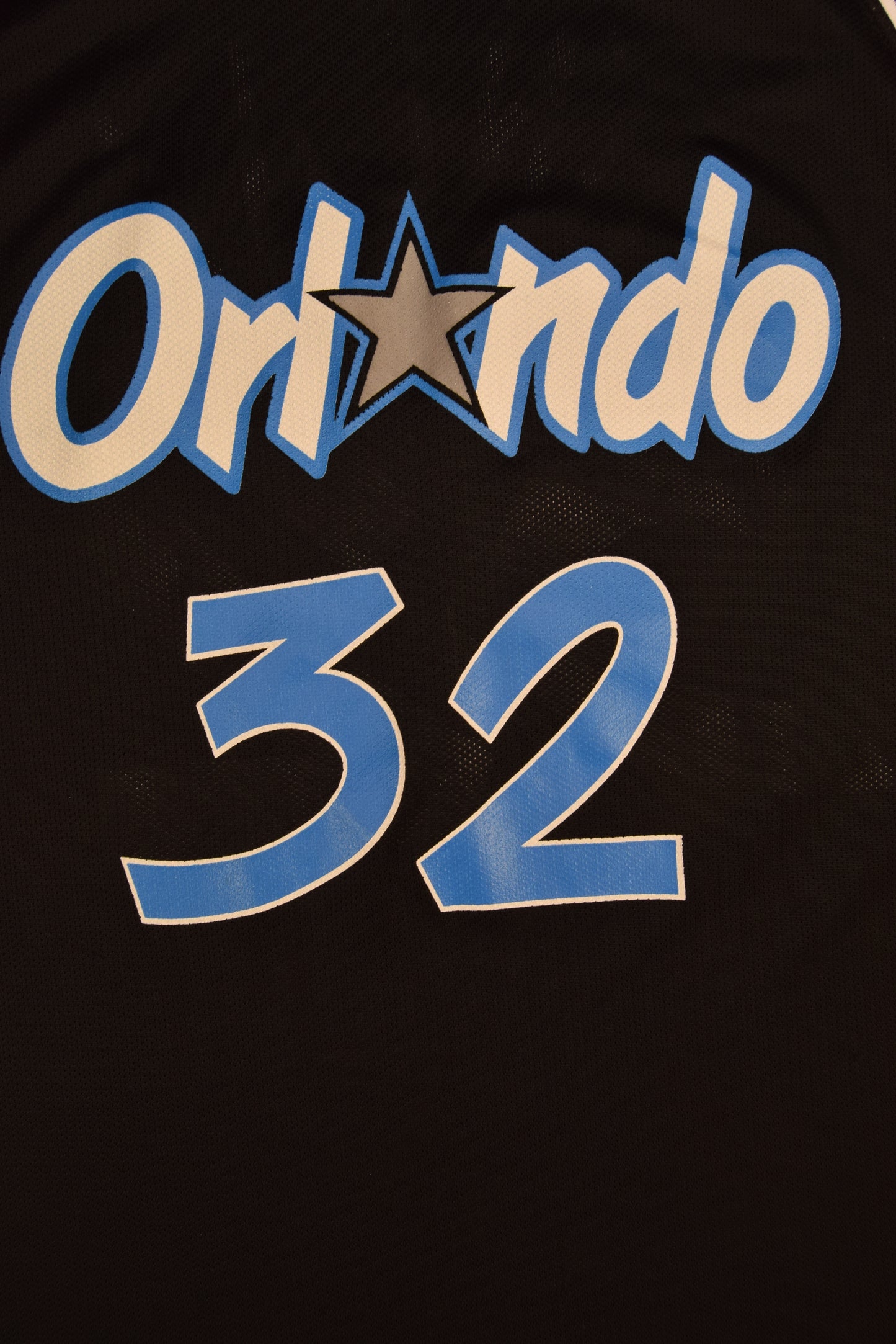 Vintage Orlando Magic Shaquille O'Neal 32  1992 - 1994 Champion NBA Away Basketball Jersey Size 48 XL Black Made in USA 26094