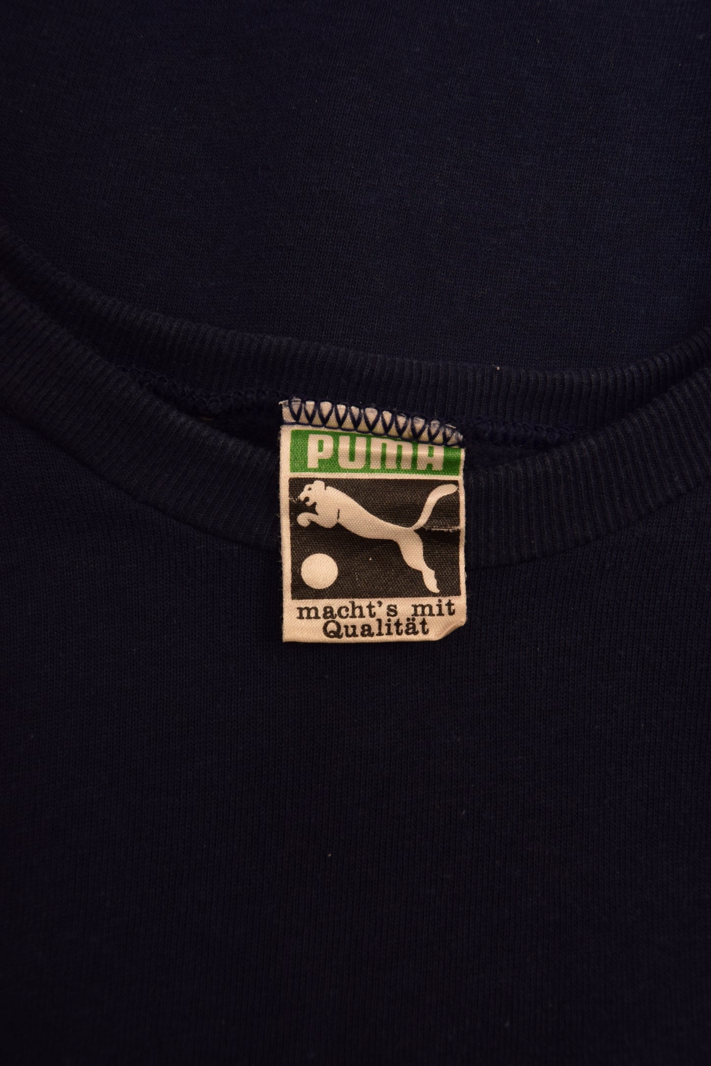 Vintage 80's Maradona Puma Sweatshirt Made in West Germany Blue