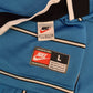 Vintage 90's Nike Team Sports Football Jersey / T-Shirt Swoosh Horizontal Strippes Blue White Size L - XL