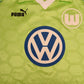 Vintage Wolfsburg Puma 1997 - 1998 Home Football Shirt Size M-L Green