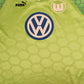 Vintage Wolfsburg Puma 1997 - 1998 Home Football Shirt Size M-L Green