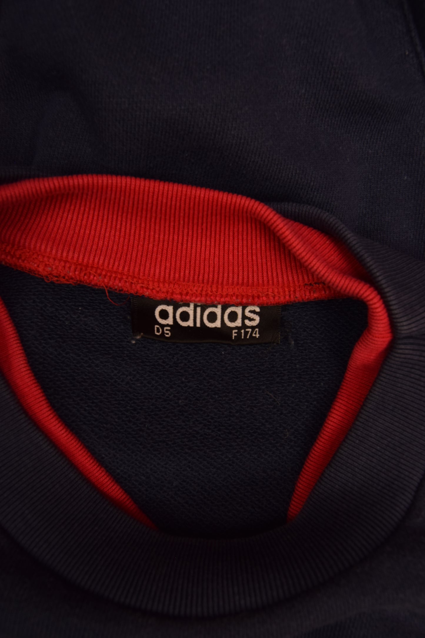 Vintage 90's Adidas Sweatshirt CrewNeck Size M Blue