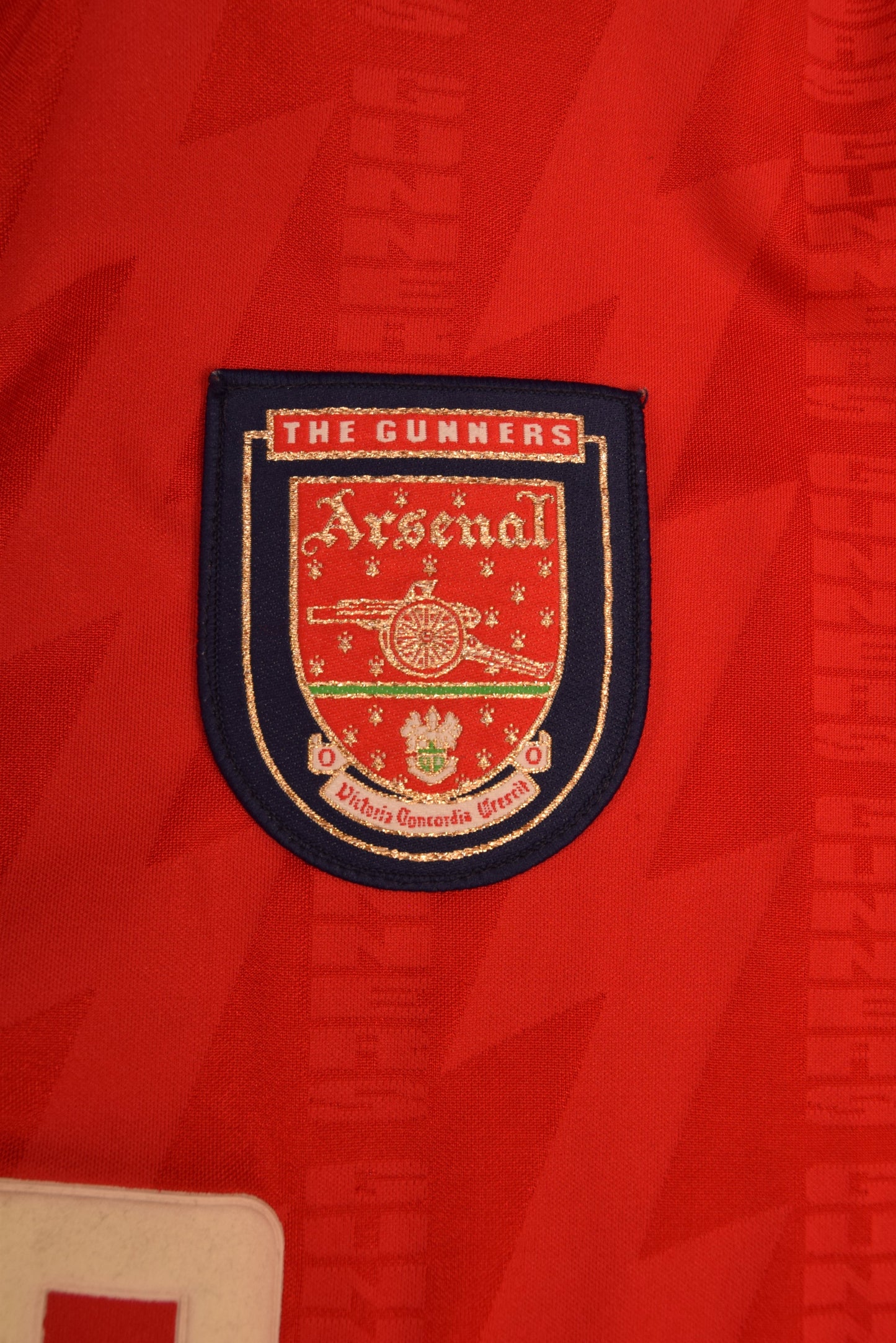 Vintage Arsenal London Nike Premier 1994 1995  1996 Home Football Shirt Gunners Red JVC Made in Gt. Britain Thunder Size XL