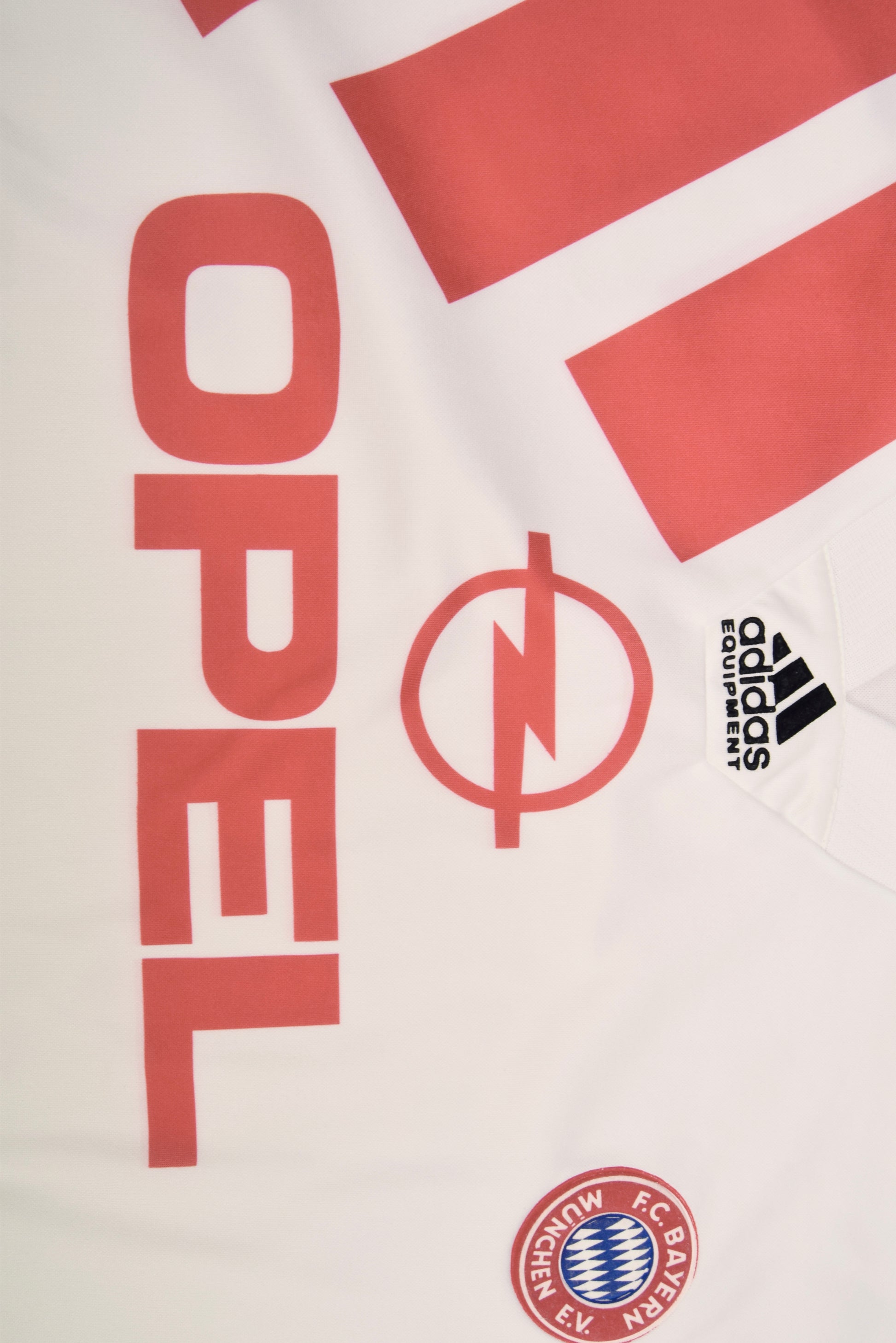 Bayern München Adidas Equipment 1992 - 1993 Away Football Shirt White Opel Size M Made in UK