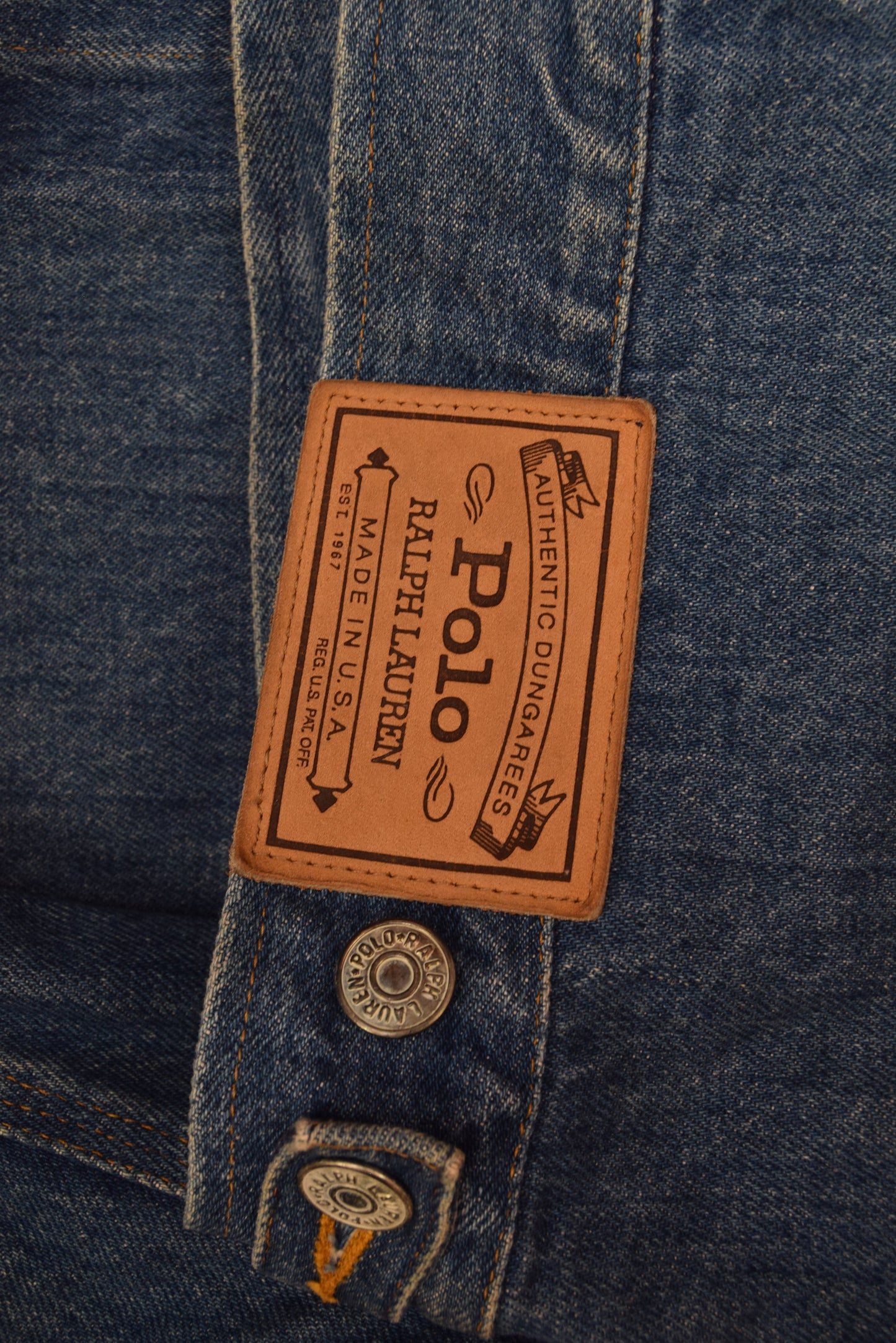 Vintage Polo Ralph Lauren Denim Jacket Made in USA Size M - L