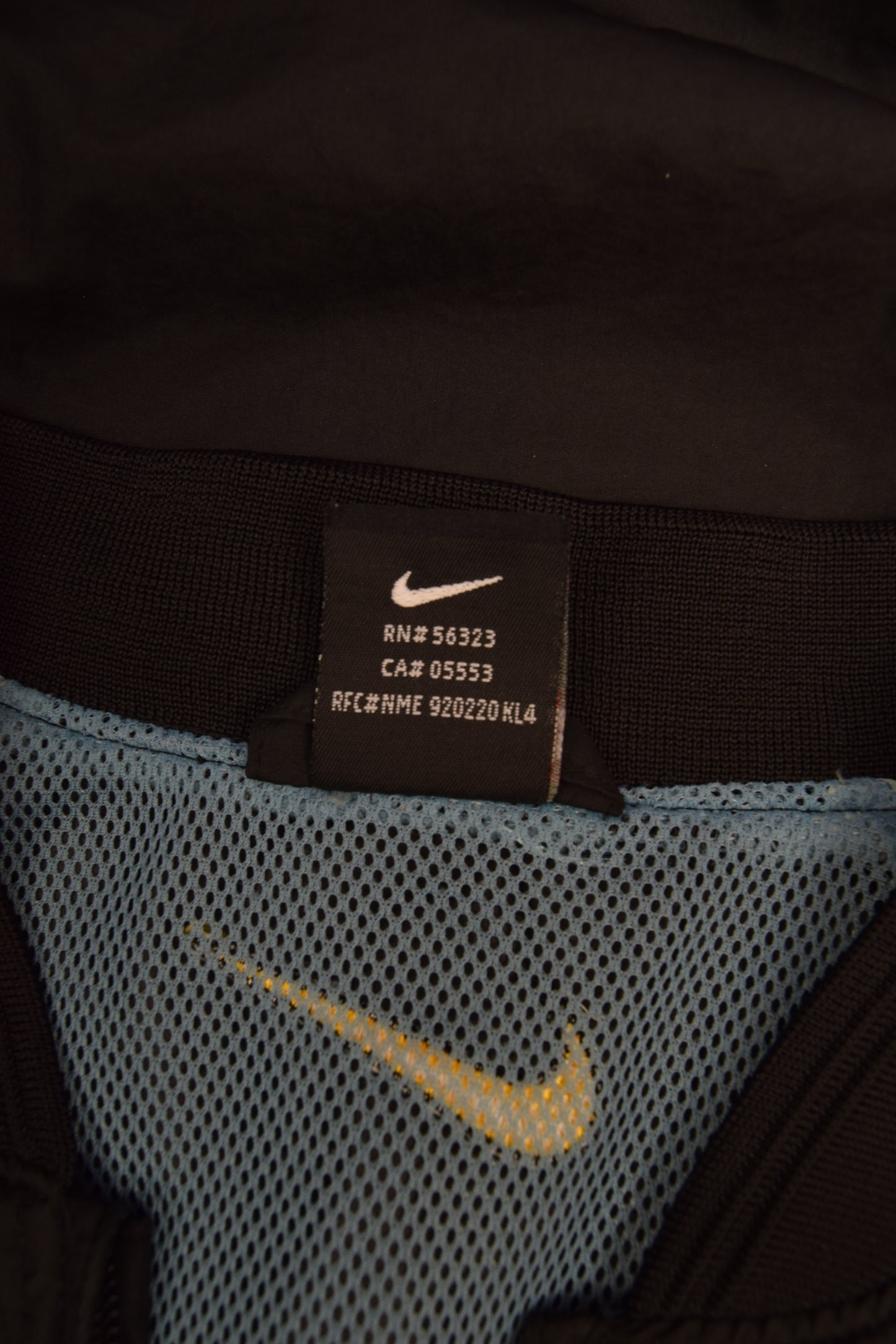 Inter Internationale Milano Nike Team 1998-2000 Light Football Jacket / Shell Size L Blue Black