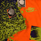 Vintage 90's Nike Challenge Court Tennis Polo Shirt Size M Abstract Pattern Agassi