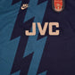 Authentic Arsenal Nike Premier 1995 - 1996 Away Football Shirt JVC Blue Size XL Zig Zag Thunder