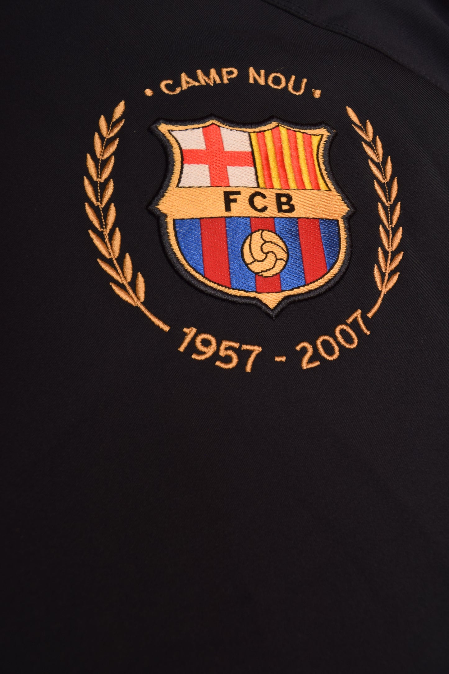 Barcelona Nike 2007-2008 Jacket Camp Nou 1957-2007 Blue Size L