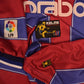 Vintage Extremadura CF Kelme 1998 - 1999 Home Football Shirt Size XL Made in Spain Caprabo Red Blue