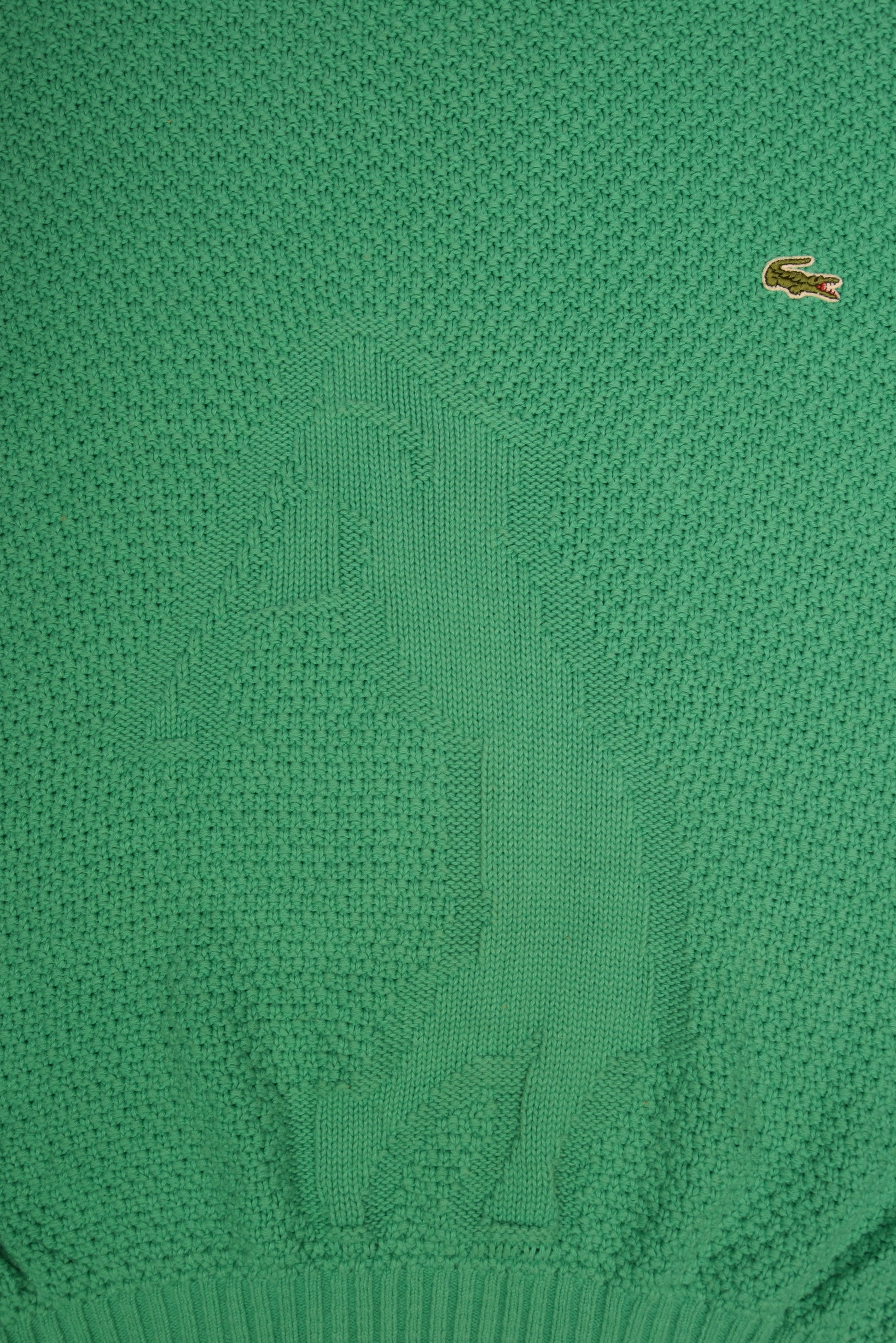 Vintage 80's Lacoste Chemise Made in France Green Golf Player Size S-M Cotton