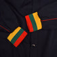 Vintage 80's Lacoste Club Jacket Made in France Blue Size M-L with Zipper and Staples