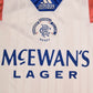 Glasgow Rangers Adidas Equipment 1992 1993 1994 Away Football Shirt McEwan's Lager Size 40''-42''/M Made in UK