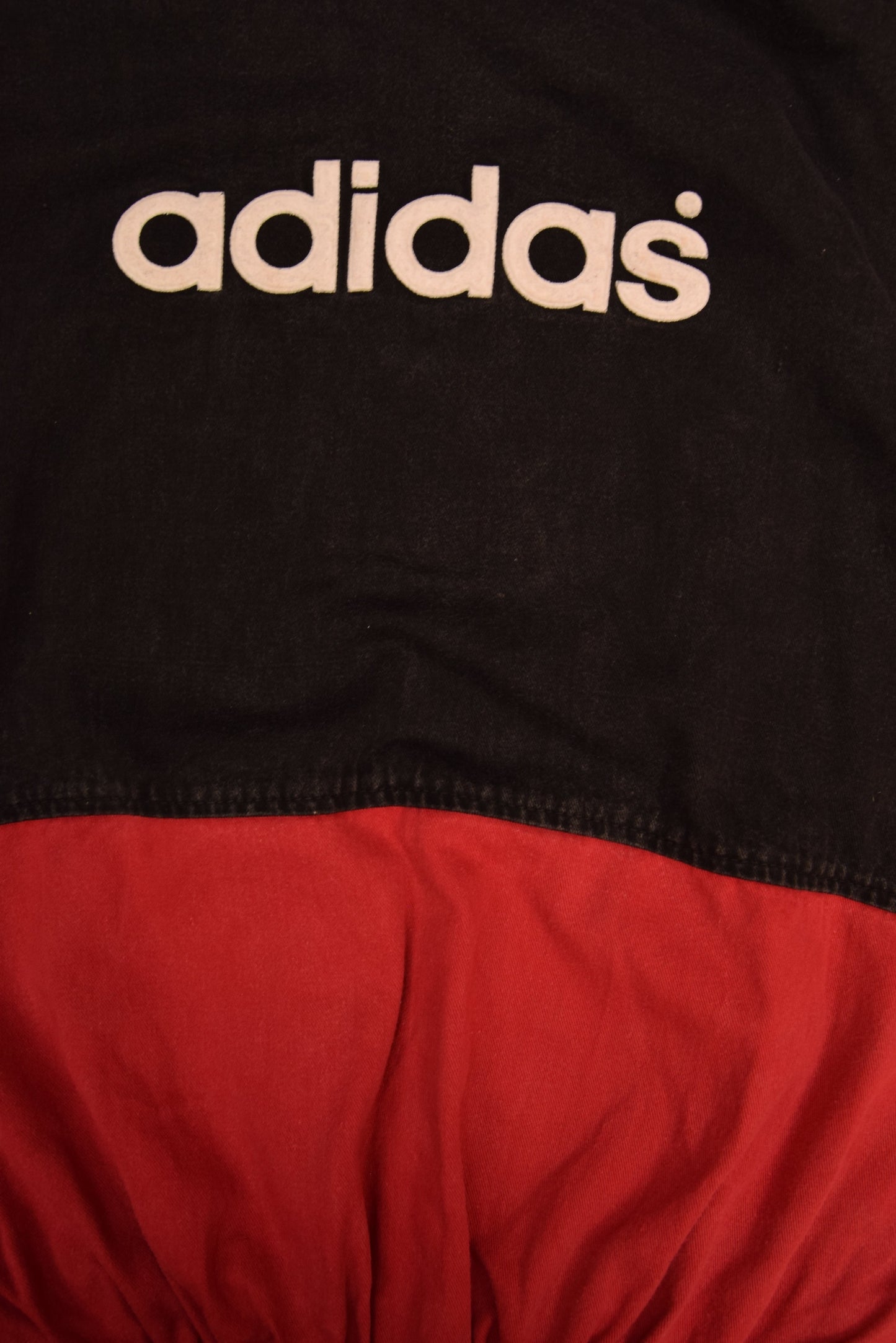 Vintage 90's Adidas Boxy Sweatshirt Drill Top 100% Cotton Heavy Cotton Workwear Fabric Size Made in UK Size S - M