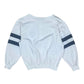 Vintage 80's Lacoste Chemise Pique Sailing Sweatshirt Size S M L Boxy White Blue Made in France