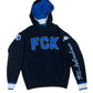 FCK FC Københahavn Copenhagen Kappa 2008 - 2009 Hoodie Heavy Cotton Hooded Sweat Top Size L Black