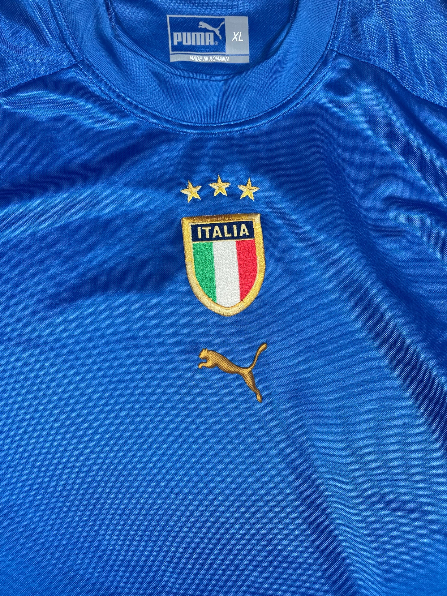 Puma Italy Italia Design Neil Barrett 2004 2005 2006 Home Football Shirt Blue Size XL