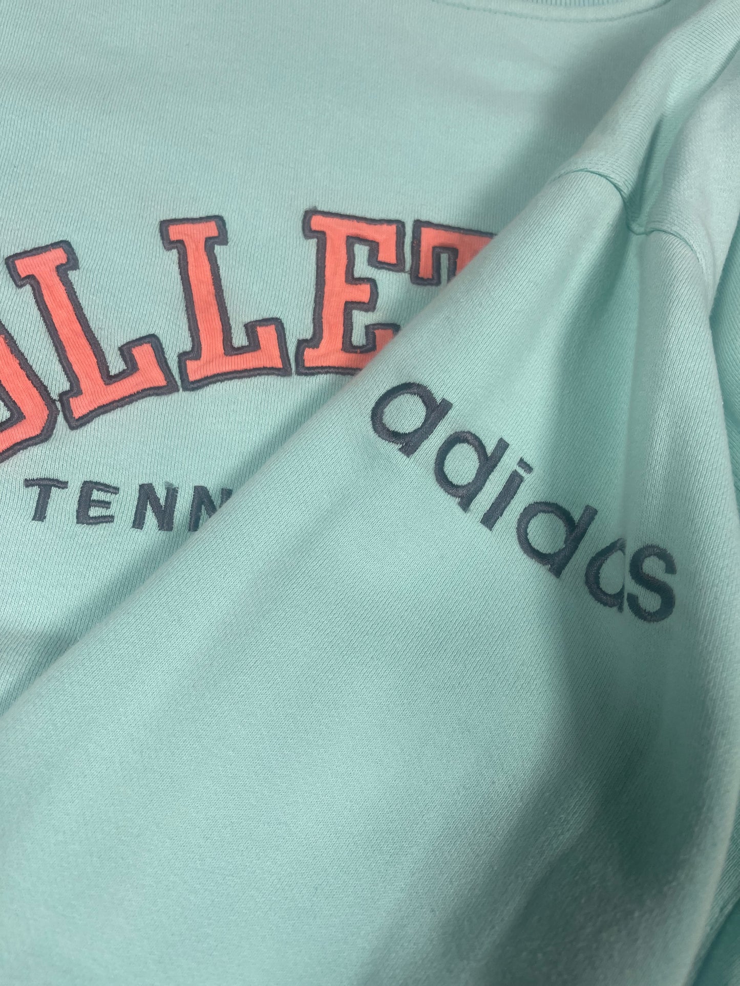 🎾 Vintage Adidas Nick Bolletierri Tennis Academy Sweatshirt Crew Neck Lime Green Size M - L