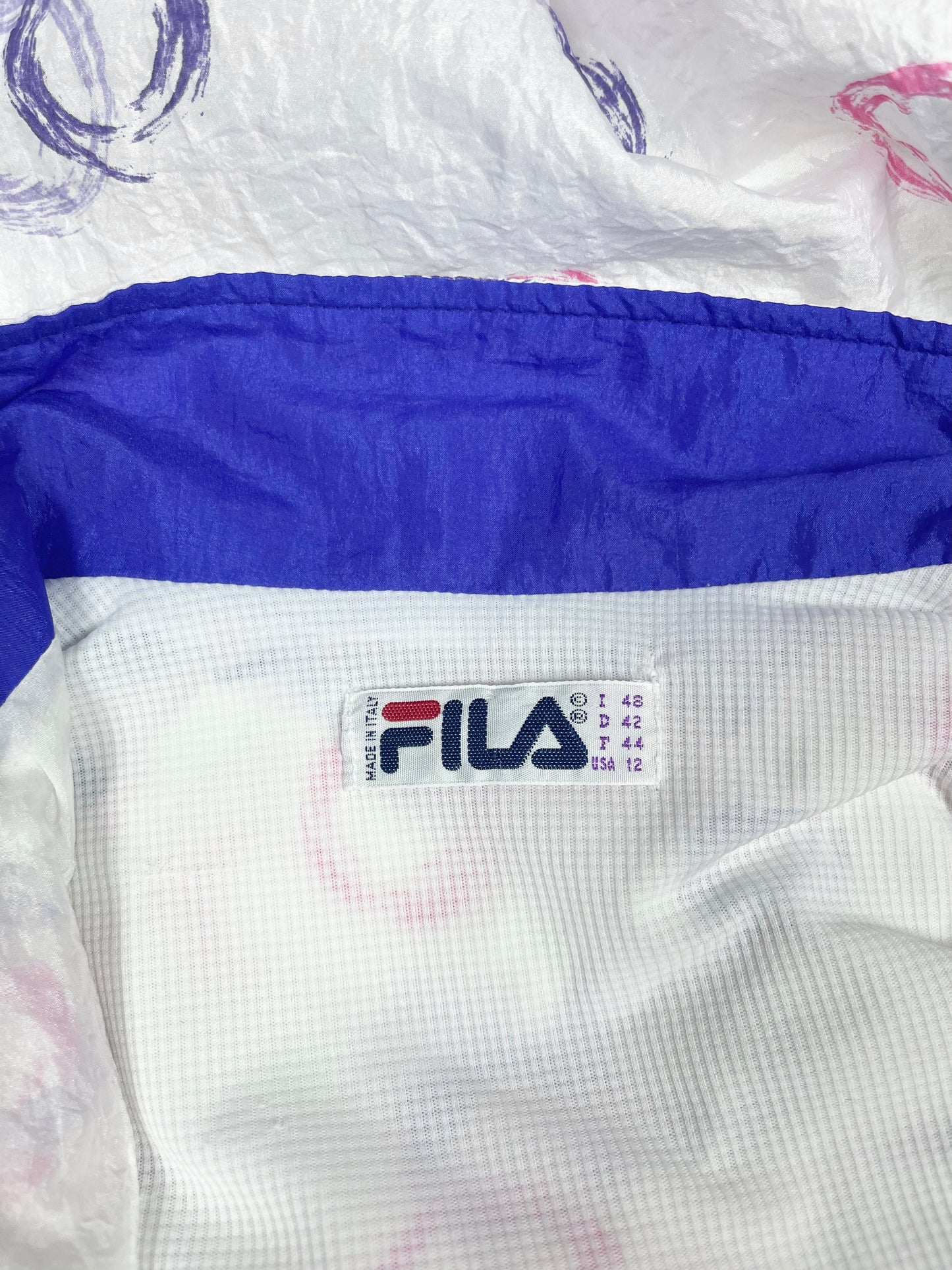 Vintage 90's Fila Boxy Jacket / Shell Made în Italy Size M-L