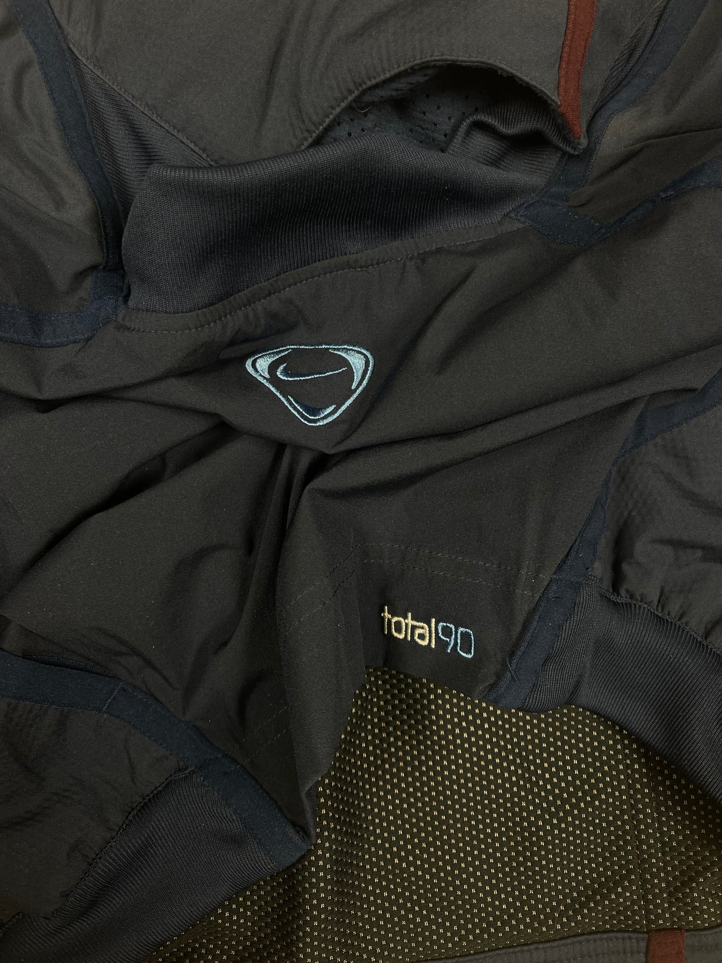 💎 🇵🇹Rare Iconic Y2K Nike Total 90 Portugal Drill Top 2004 - 2006 Sweatshirt Training Top Size M Cristiano Ronaldo Figo