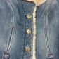Y2K Miss Sixty Denim Faux Fur Sherpa Jacket Size S