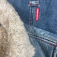 Y2K Miss Sixty Denim Faux Fur Sherpa Jacket Size S