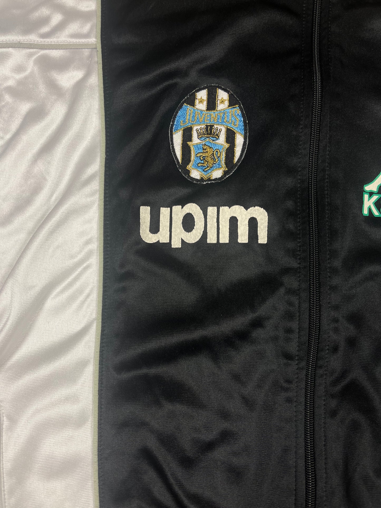 Juventus Kappa 1990 - 1991 Track Top Jacket Upim Size L Black White