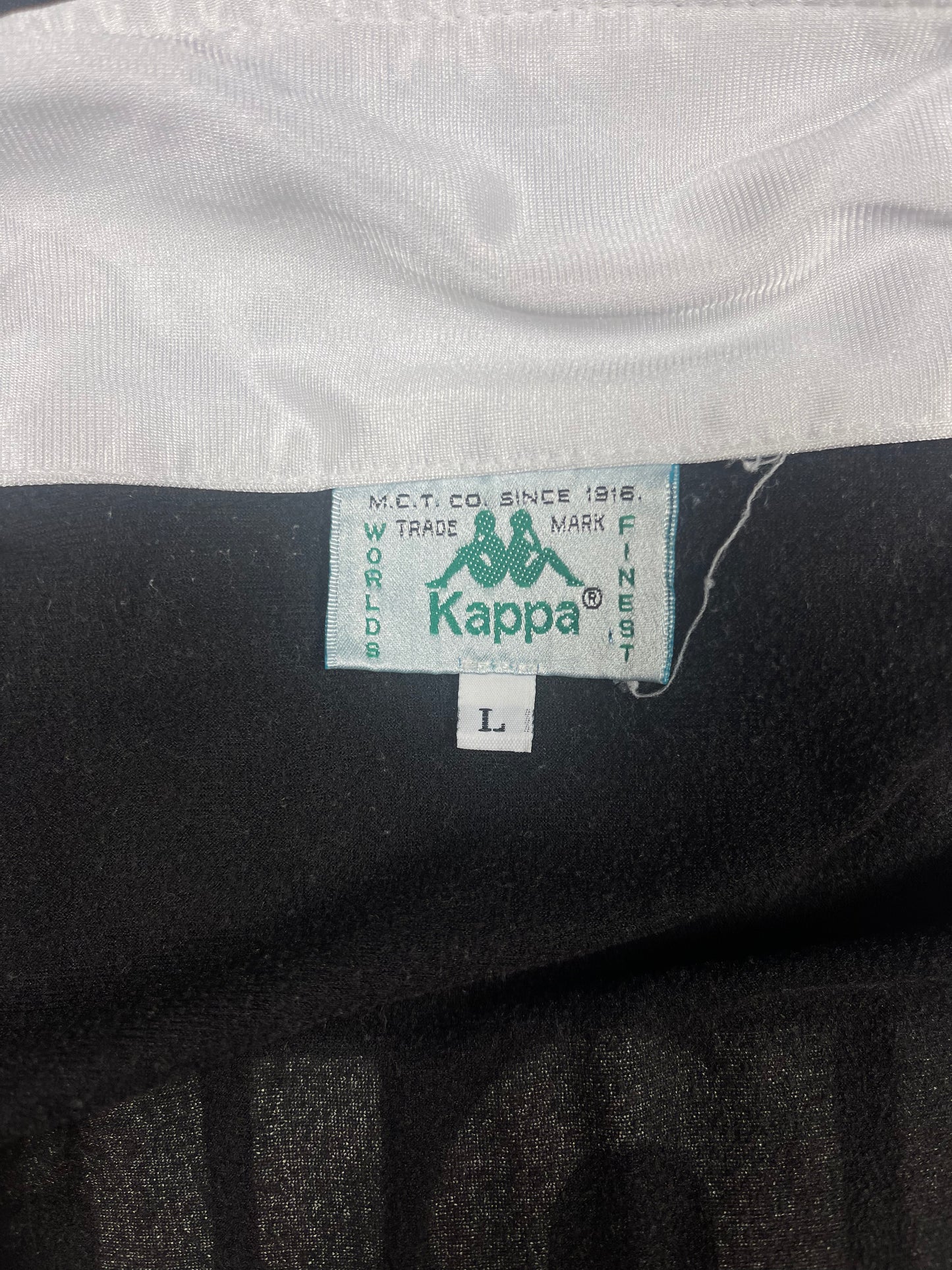 Juventus Kappa 1990 - 1991 Track Top Jacket Upim Size L Black White