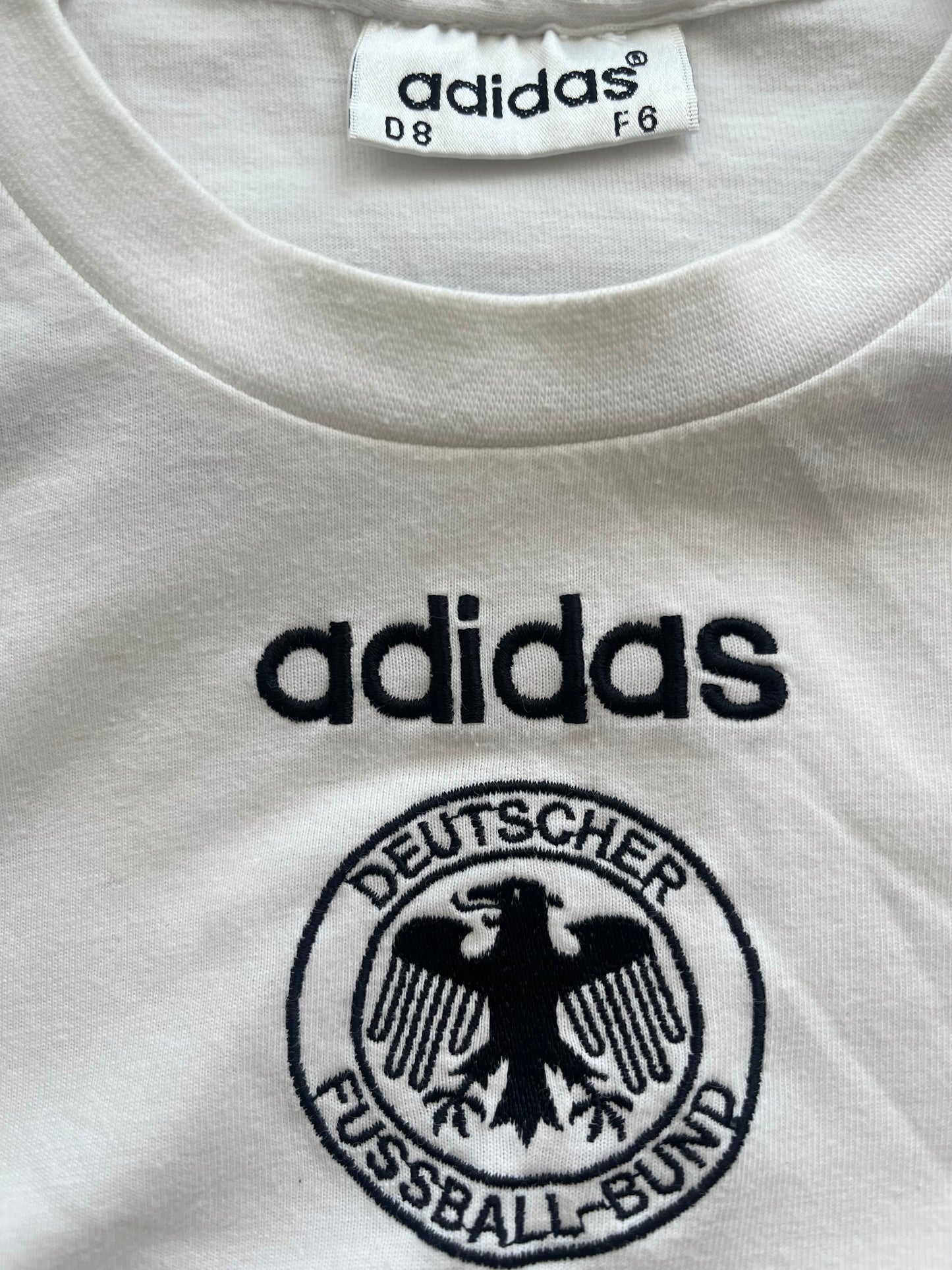 Vintage Germany Adidas 1996 - 1998 Leisure T-Shirt White Euro 1996 Size L