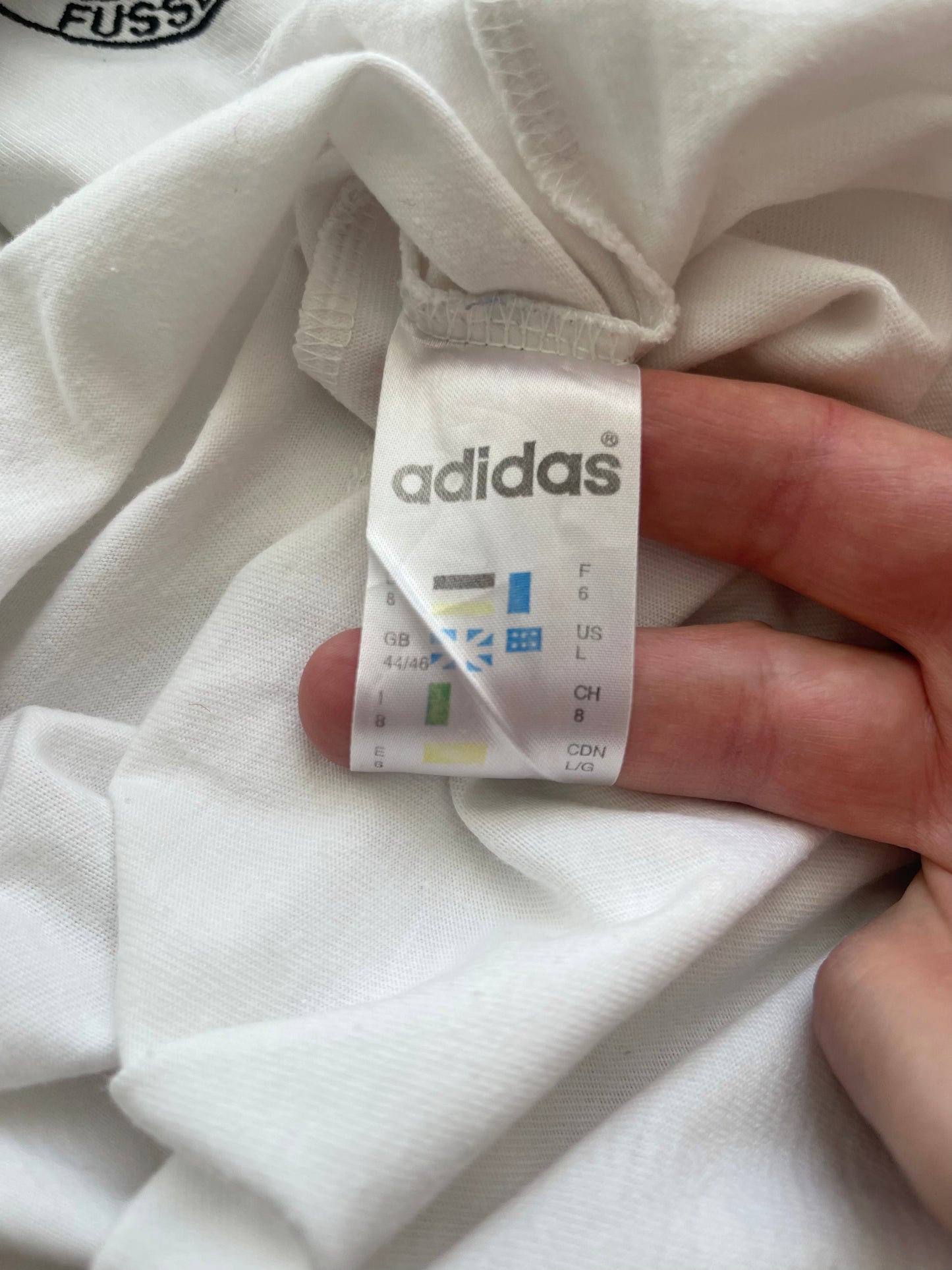 Vintage Germany Adidas 1996 - 1998 Leisure T-Shirt White Euro 1996 Size L