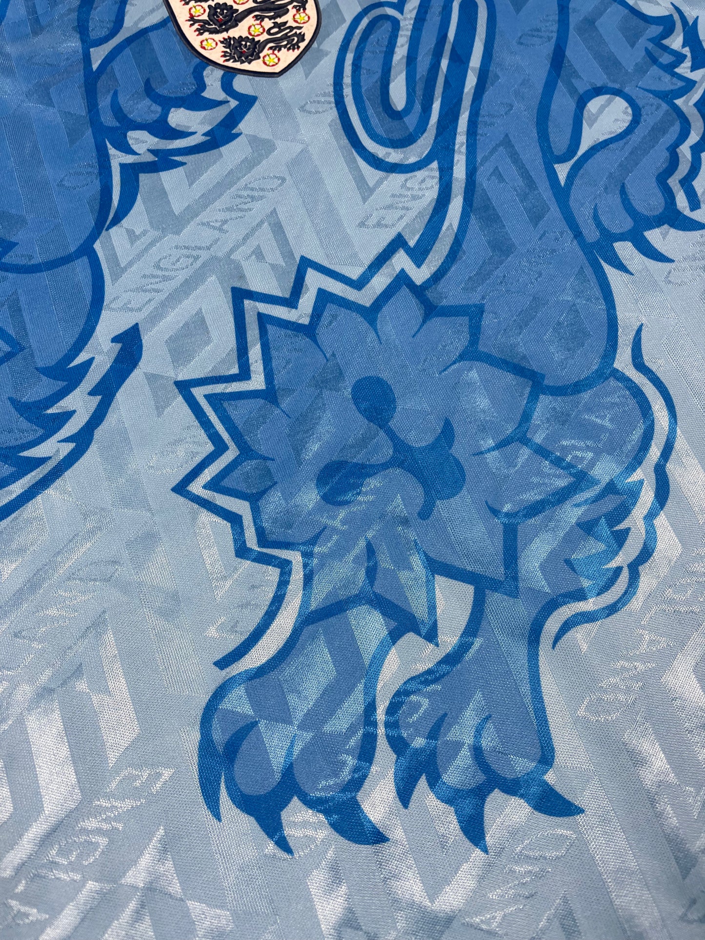 🏴󠁧󠁢󠁥󠁮󠁧󠁿 Vintage England Umbro Away Third Football Shirt 1992 - 1993 Made in England RepliKit Size M