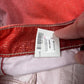 Y2K Just Cavalli Pants Made in Italy Very Low Waist Sunset Orange Pink Gold Shimmer Accents Size M-L