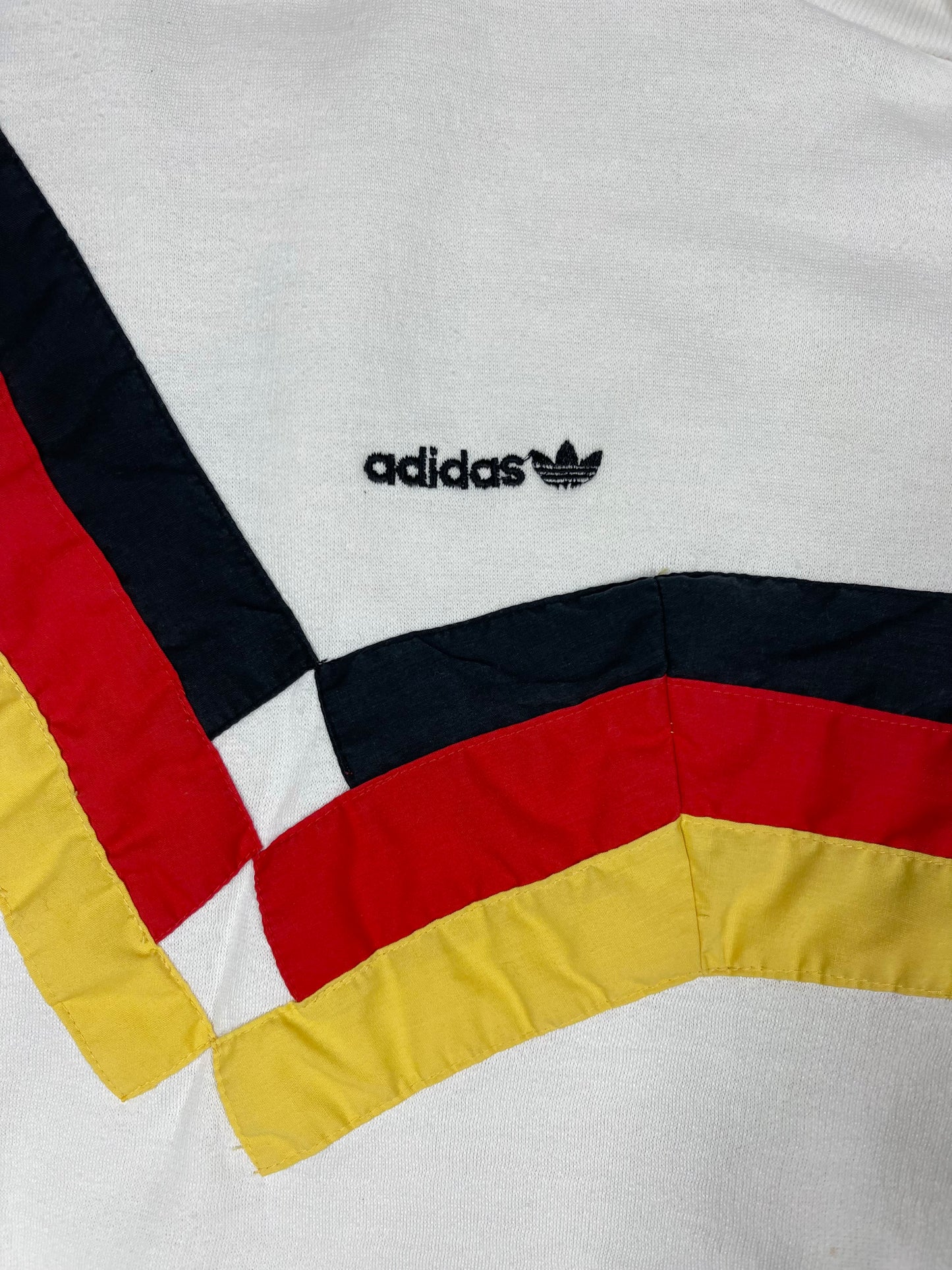 🇩🇪 💎 ⚽️ Authentic Iconic Vintage Germany Deutschland Adidas 1989-1991 Italia 90 Ciao FIFA Coppa del Mondo Football Sweatshirt Size M-L-XL White Black Red Yellow