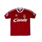 Vintage Liverpool Adidas Home Football Shirt 1988 - 1989 Soccer Jersey Candy Red Made in UK Size Slim Fit S