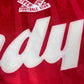 Vintage Liverpool Adidas Home Football Shirt 1988 - 1989 Soccer Jersey Candy Red Made in UK Size Slim Fit S